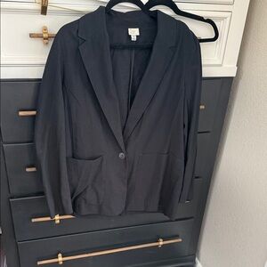 a new day Black One-Button Blazer